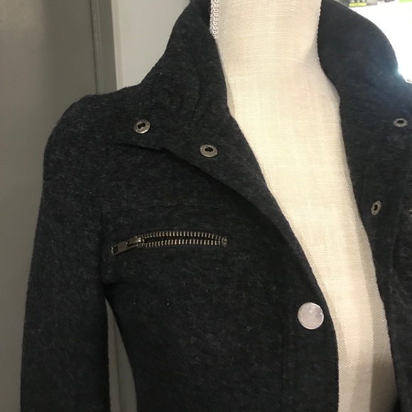 MING YUE High Neck Black Skinny Jacket - Picture 5 of 11